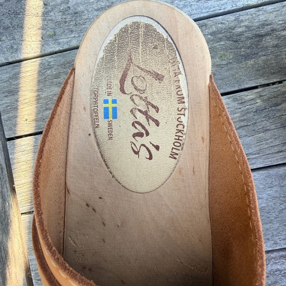 Lotta From Stockholm tan nubuck Clogs - Picture 3 of 8